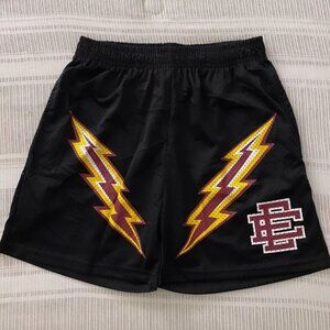 Certified authentic Eric Emanuel Flame/Red Lightning Shorts